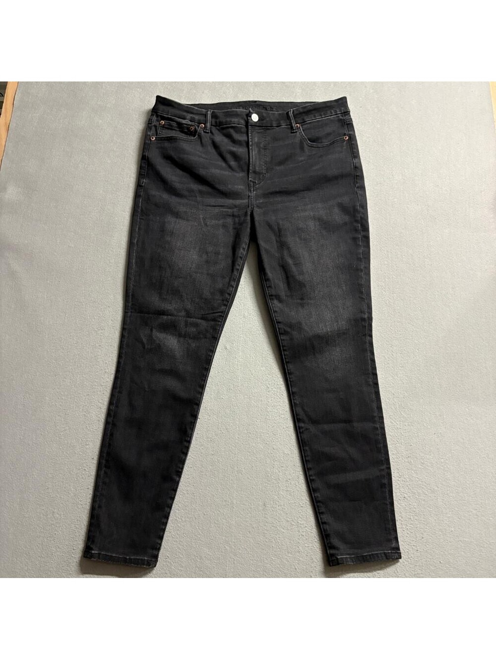 American Eagle High Rise Jegging Womens Size 16 Regular Black Luxe Stretch Jeans